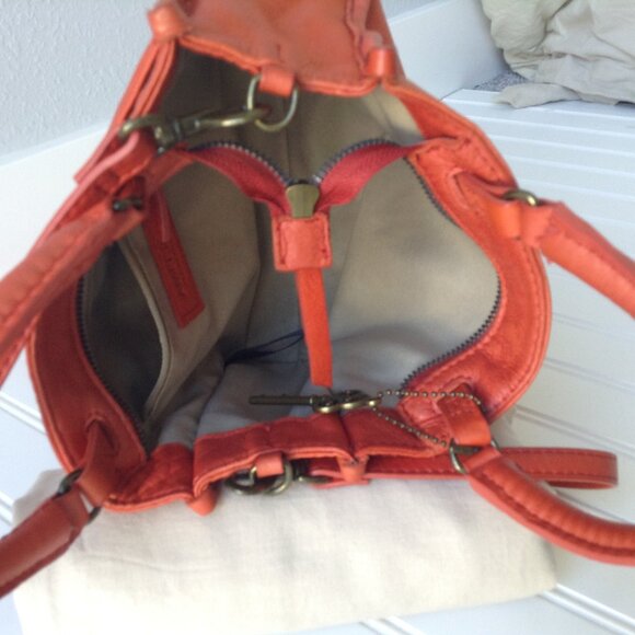 ⭐AMERICAN LEATHER CO 100% GENUINE LEATHER PURSE in Orange⭐ - Picture 6 of 6